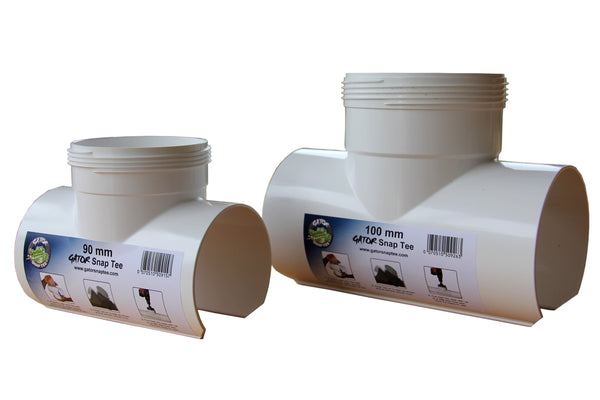 Snap on tees in 90mm & 100mm for time saving repairs